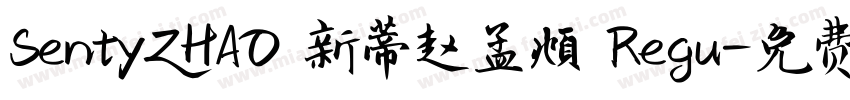 SentyZHAO 新蒂赵孟頫 Regu字体转换